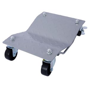 Heavy Duty 4 Tire <b>Wheel</b> <b>Dolly</b> 6000lbs Capacity Car <b>Dolly</b> <b>with</b> Gray Finish for Movers and Stakers - Product Image 4