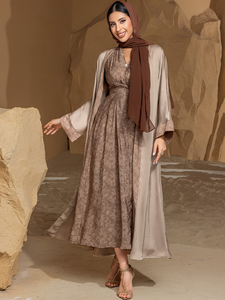 Abaya de luxe style Dubaï, abaya modeste, robe abaya de luxe, abaya brodée, abayas pour femmes de Dubaï, vente en gros, ODM - Product Image 4