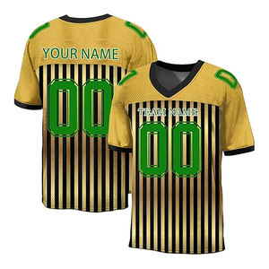 Jersey de Fútbol Americano Personalizado de Manga Corta, Transpirable, de Secado Rápido, Tallas Grandes, Precio Económico al por Mayor, Superventas 2026, Servicio OEM - Product Image 1