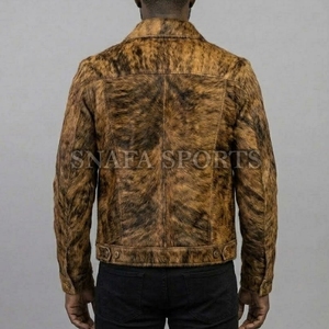2026 Latest Design <b>Men</b> OEM Services <b>Leather</b> <b>Jackets</b> Premium Quality Cowhide <b>Leather</b> <b>Jacket</b> <b>Men's</b> Stylish Cowhide <b>Leather</b> <b>Jacket</b> - Product Image 2