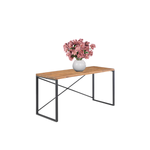 Bureau d'ordinateur portable en bois d'acacia avec bord naturel, montage facile, mobilier d'extérieur, bureaux de style moderne TRIO, haute qualité - Product Image 1