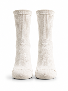 White Crew Woven Eco-Friendly Breathable Antibacterial Sports <b>Socks</b> Custom Logo <b>Black</b> Stripe Running Basketball Soccer Football - Product Image 2