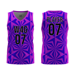 Camiseta de Baloncesto Personalizada Unisex sin Mangas con Cuello en V, Logotipo Frontal Impreso por Transferencia Térmica, Absorbe la Humedad, Transpirable, para Club o Equipo - Product Image 4