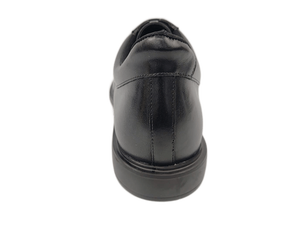 Zapatos Oxford de Vestir para Hombre, de Cuero Genuino Negro, Punta Redonda, con Cordones, para Oficina y Carrera Profesional, Color Sólido, Suela de Goma, para Todas las Temporadas - Product Image 3
