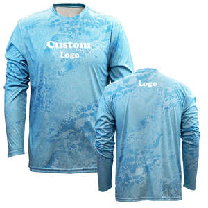 Camiseta de Pesca Personalizada con Sublimación, Transpirable, con Protección UV, Camiseta de Pesca de Manga Larga para Hombre, Camiseta de Pesca de Poliéster - Product Image 3