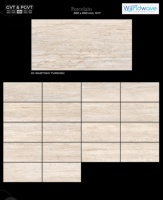 Carreaux muraux en porcelaine GVT PGVT effet marbre et pierre 300x600mm (30x60cm / 12x24 pouces) 12x24 pouces effet marbre moderne pour salle de bain
