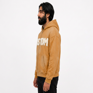 Sudadera con capucha estilo streetwear desgastado para hombre, lavado vintage personalizado, de gran gramaje, producción de marca, para compradores estadounidenses - Product Image 3