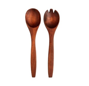 Handmade Long Handle Wooden Salad Server Set Eco-Friendly Dishwasher <b>Safe</b> Multifunction Kitchen <b>Tool</b> - Product Image 1