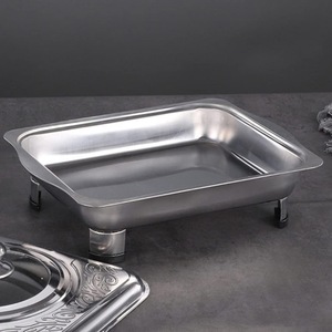 Stainless Steel Buffet Chafing Dish Food Warmer with <b>Glass</b> Lid for Restaurant Hotel Catering Buffet Party and Event Service - Product Image 5