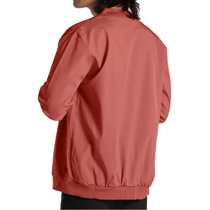 Blouson bomber décontracté pour homme en toile enduite, coupe ajustée, style streetwear hiver, avec col montant et logo frontal, pour un look hip-hop - Product Image 2