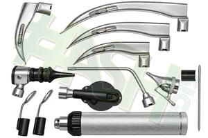 Source d'alimentation manuelle Laryngoscope Macintosh conventionnel Ensemble combiné de diagnostic ORL en acier Examen d'acuité visuelle certifié CE - Product Image 2