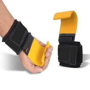 Ganchos de Levantamiento de Pesas de Alta Resistencia con Correa para la Muñeca, Agarres Antideslizantes para Levantamiento de Pesas, Dominadas, Fisicoculturismo y Entrenamiento en Gimnasio - Product Image 4