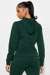 Sudadera con Cremallera Frontal para Mujer, Ropa Urbana de Moda, Proveedor de Ropa Personalizada OEM ODM, Mercado Estadounidense - Product Image 3