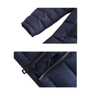 Custom Men Padded <b>Winter</b> Coats <b>Quilted</b> Down Jacket With Hood - Product Image 4