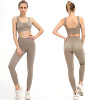 XERION SPORTS Desain Baru yang Modis Set Yoga Wanita Berkualitas Tinggi Lembut Ringan Ramping Fitness 2-Potong Pinggang Tinggi Tanpa Jahitan