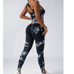 Ensemble de yoga et de fitness professionnel pour femmes, vêtements de sport compressifs, tenue d'entraînement pour la salle de sport - Product Image 4