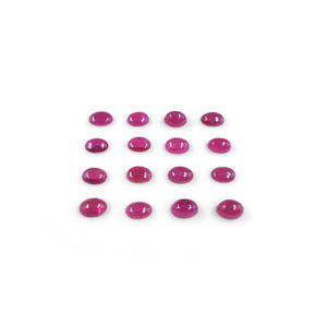 Rubis naturels de Bangkok, ovales calibrés 5x7mm, cabochons naturels, pierres précieuses pour la création de bijoux, prêts à l'emploi - Product Image 1