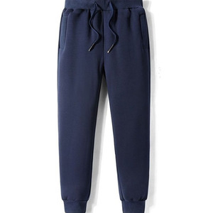 Pantalon décontracté en toile coton/polyester pour homme, taille mi-haute, ceinture élastique, respirant, écologique, multi-poches, logo personnalisé - Product Image 3