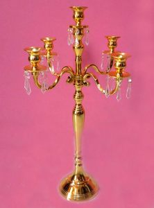 Handmade 5 Arm Gold Plated Candelabra <b>Candle</b> <b>Holder</b> Aluminium Tabletop <b>Candle</b> <b>Stand</b> for Wedding Home and Party Decoration - Product Image 4