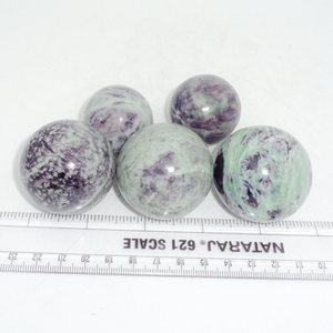 Sphère de cristal Kammererite Chakralume naturelle faite à la main, boule de cristal rare de couleur violette, pierre de guérison, Reiki, méditation, énergie, décoration, vente en gros - Product Image 5