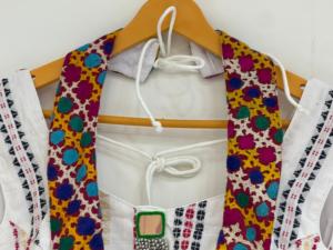 Ensemble traditionnel ethnique pour femmes, élégant Chaniya Choli en coton tissé à la main avec dupatta orné de miroirs - Product Image 5