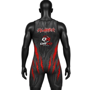 ORVO SPORTS Singlet de Lucha Libre Personalizado, Transpirable, de Secado Rápido, Talla Grande, Unisex, Camiseta sin Mangas, Ajustada, Sublimada - Product Image 2