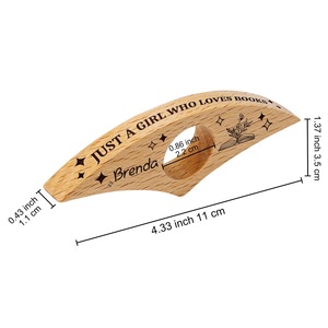 Finger Ring Reader Support <b>Book</b> Finger Holder Wooden - Product Image 3