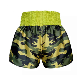 Pantalones Cortos de Boxeo Muay Thai para Hombre, Spandex/Nailon, Transpirables, de Secado Rápido, Negros, para Entrenamiento - Product Image 6