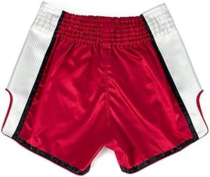 Pantalones Cortos de Boxeo Rojos Unisex, Corte Regular, Transpirables, 100% Poliéster, Diseño Personalizado por Sublimación, Ropa de Artes Marciales para Adolescentes - Product Image 5