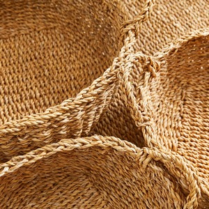 Set of 3 Natural Round Seagrass <b>Baskets</b> Handmade <b>Storage</b> <b>Basket</b> Wholesale eco-friendly Made in Vietnam - Product Image 5