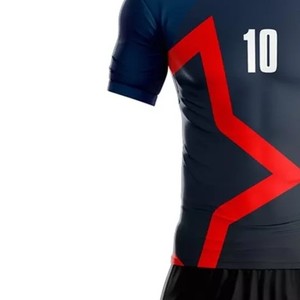Uniforme de Fútbol para Hombre, Manga Corta, Ropa Deportiva, Nuevo Diseño, Transpirable, Totalmente Personalizado, con Logotipo Personalizado - Product Image 5