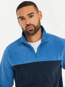 Sweat-shirts d'hiver épais pour homme, design personnalisé, taille américaine, deux tons, fermeture éclair 1/4, polaire, à capuche, unisexe - Product Image 4