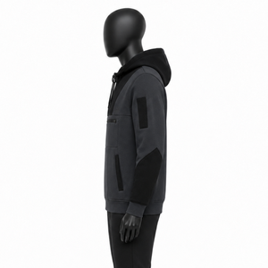 Custom Waterproof Snowboarding Hoodie Men's Tech Fleece Winter <b>Ski</b> Pullover Half Zip Windproof Thermal Outdoor Sports <b>Jacket</b> - Product Image 2