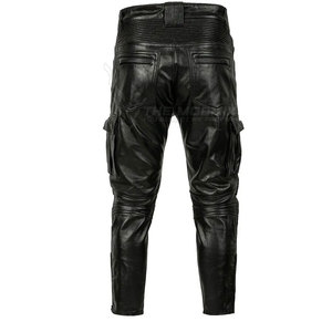 Crea tus propios pantalones de cuero para hombre con un diseño elegante y ajustado, perfectos para el uso en invierno, moda casual y conducción de motocicleta, cómodos. - Product Image 2
