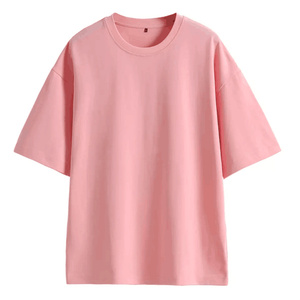เสื้อยืดผู้หญิงสีชมพู คอกลม ทรงเข้ารูป สีพื้น แขนสั้น แห้งเร็ว ผ้ายืดสแปนเด็กซ์/ไนลอน สไตล์เรียบง่าย สีพื้น - Product Image 1