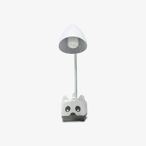 Lampe de bureau LED compacte et mignonne en forme d'animal, 8W, sans scintillement, éclairage bicolore avec base de rangement pour la maison, l'étude et le bureau - Product Image 2
