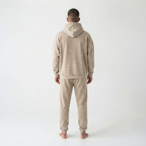 Sudadera Deportiva Oversize de Algodón 100% con Lavado Ácido para Hombre, con Hombros Caídos, Bolsillo Canguro y Cordón Ajustable - Product Image 3