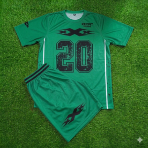 Ensemble de vêtements de sport pour hommes REXFIT SPORTS, t-shirt et short à séchage rapide, uniforme de fitness personnalisé, vêtements d'équipe sportive, respirant, fournisseur - Product Image 4