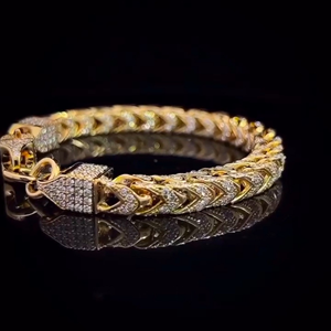 Iced Jewelz Iced 16mm Miami Cuban Chain Brilliant Cut Moissanite D VVS Quality 925 Sterling Silver Hip Hop Unisex Gift <b>Bracelet</b> - Product Image 3