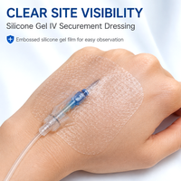BLUENJOY Apósito Estéril Impermeable de PU Transparente para Fijación de Cánulas IV, Apósito Médico Adhesivo para Catéteres IV, con Certificación CE MDR