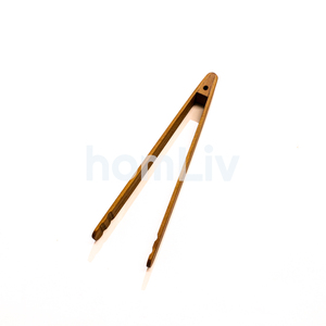 Pinces à nourriture en teck miniatures écologiques, durables, sans peinture ni vernis, halal, personnalisées pour la cuisine - Product Image 5