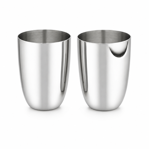 Lot de verres en acier inoxydable de qualité alimentaire, poli miroir, incassables, sans pied, pour la vente en gros - Product Image 2