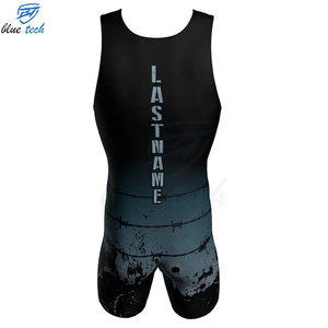 Custom Men Wrestling <b>Singlet</b> Uniform Front Durable Stretch Breathable Quick Dry Athletic Sportswear Professional Training - Product Image 3