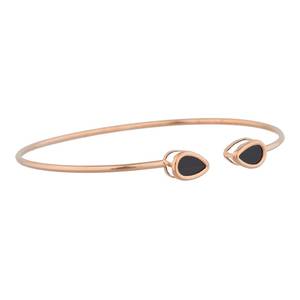 Brazalete de Plata de Ley 925 Chapado en Oro de 18k con Ónix Negro Natural en Forma de Pera, Joyería de Alta Calidad para Venta al Por Mayor - Product Image 6