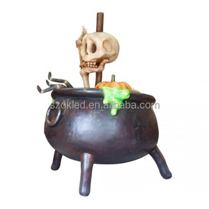 Chaudron de sorcière géant Maison d'oeufs de Pâques Chaise en chocolat Ours Lapin blanc Panier d'oeufs de Pâques Oeufs d'arbre Lapin assis Carnivore - Product Image 6