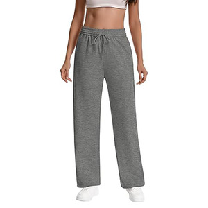 Pantalones Deportivos Casuales de Verano para Mujer, Corte Recto Regular, Estilo Vintage, Cintura Ajustable, 100% Algodón, Resistentes al Viento, Ecológicos, de Secado Rápido - Product Image 3
