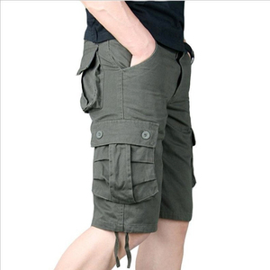 Summer Hot Sale New Men's Zipper Fly Men's Classic Relaxed Stretch Men Casual Wear Short Two Cargo Shorts - Product Image 5