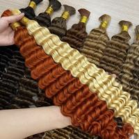 Cheveux Humains Vietnamiens, Cuticules Alignées, Vague Profonde, en Gros, 100g, 100% Cheveux Humains