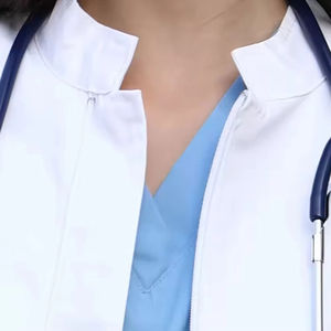 Uniforme de Enfermería de Tela Tejida de Alta Calidad, Bata de Laboratorio de Diseño Lujoso para Mujer, Uniforme Médico Quirúrgico Personalizado - Product Image 6