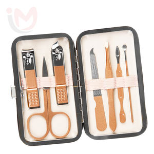 Ensemble professionnel de manucure et pédicure de luxe en 7 pièces, coupe-ongles en acier inoxydable, kit d'outils de beauté avec boîte - Product Image 4